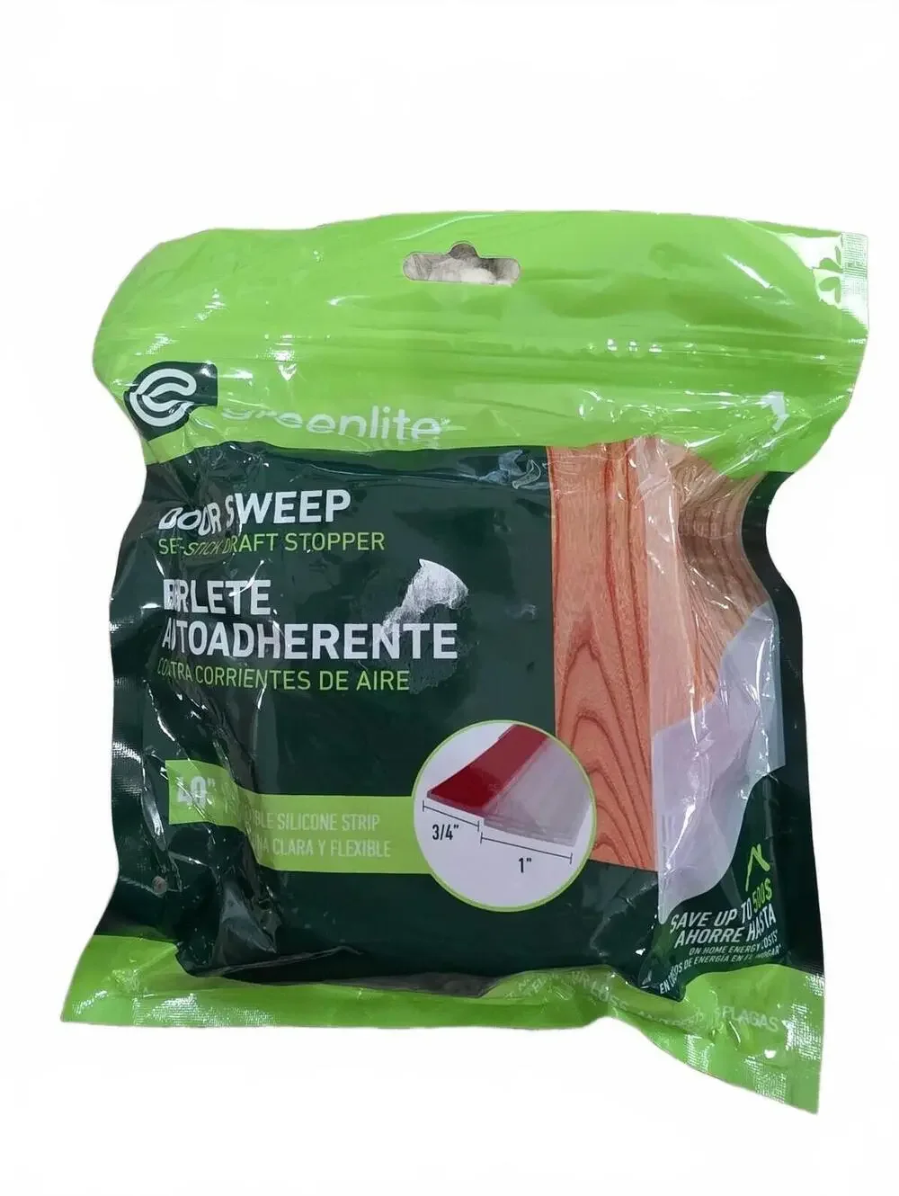 Greenlite Door Sweep Self-Stick Draft Stopper 40